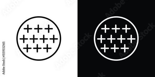 Anti skid feet icon in trendy stroke thin linear style.