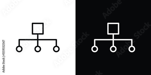 classification icon in trendy stroke thin linear style.