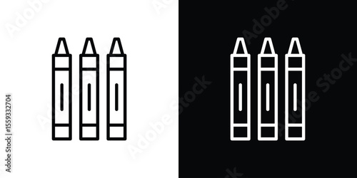 Crayon icon vector, Symbol, logo illustrations