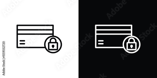 Credit limit icon in trendy stroke thin linear style.