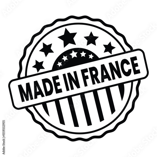 made in France stamp, France origin label, made in France badge, French product stamp, France quality seal