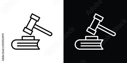 employment law icon in trendy stroke thin linear style.