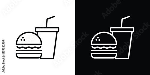 Fast food icon vector, Symbol, logo illustrations