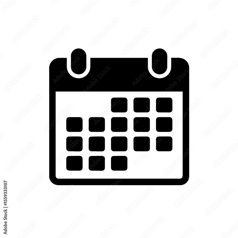 Calendar or appointment schedule flat icon icon for apps and websites Calendar or appointment schedule flat icon icon for apps and websites