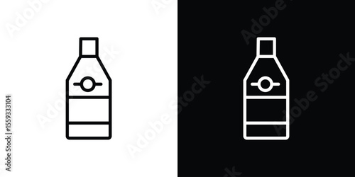 Gin icon in trendy stroke thin linear style.