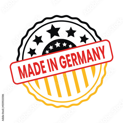 made in Germany stamp, Germany origin label, made in Germany badge, German quality stamp, made in Germany seal