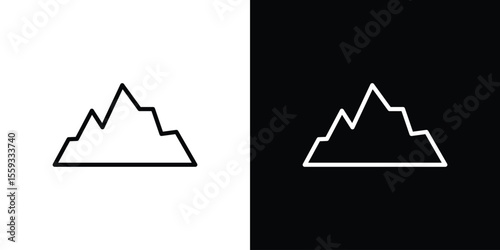 Mountain icon vector, Symbol, logo illustrations