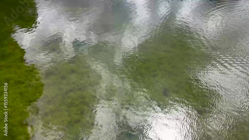 reflection on the water lake