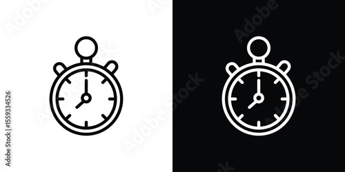 Stopwatch icon vector, Symbol, logo illustrations