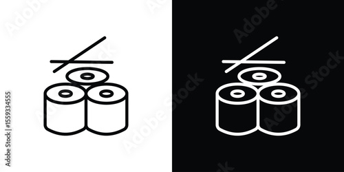 Sushi icon vector, Symbol, logo illustrations