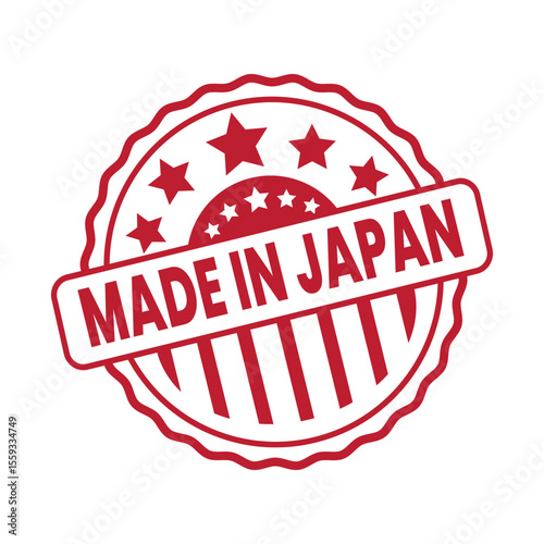 made in Japan stamp, Japan origin label, made in Japan badge, Japanese quality stamp, Japan product label, made in Japan seal