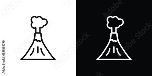 Volcano icon vector, Symbol, logo illustrations