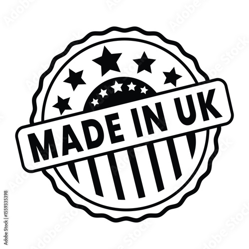 made in UK stamp, made in UK label, UK origin stamp, British made badge