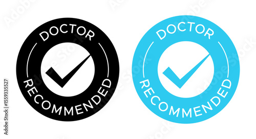 Doctor Recommended vector badge