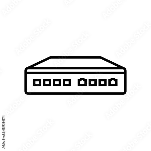 Cloud Computing Vector Icon Depicting a Router  