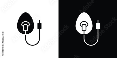 Anesthesia icon in trendy stroke thin linear style.
