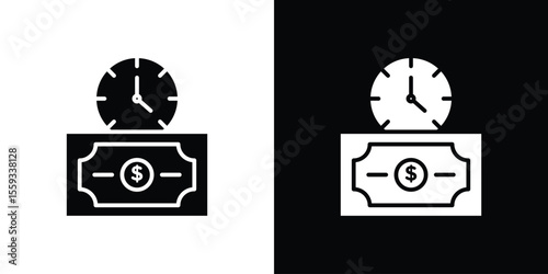 Annuity icon in trendy stroke thin linear style.