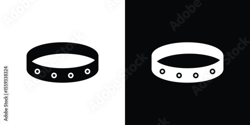 Bracelet icon in trendy stroke thin linear style.