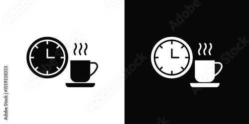 Break icon in trendy stroke thin linear style.