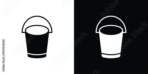 Bucket icon vector, Symbol, logo illustrations