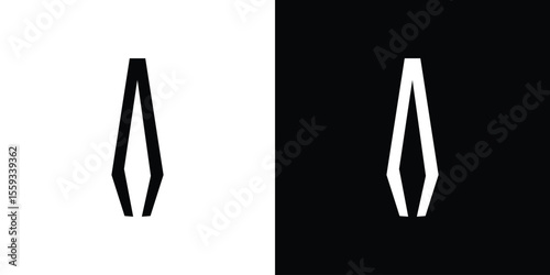 Eyebrow tweezers icon in trendy stroke thin linear style.