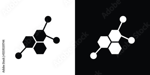 Hormones icon in trendy stroke thin linear style.