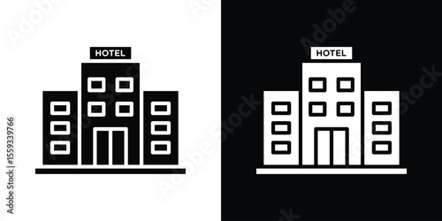 hotel icon vector, Symbol, logo illustrations