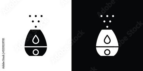 Humidifier icon in trendy stroke thin linear style.
