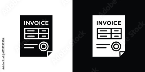 Invoice icon vector, Symbol, logo illustrations