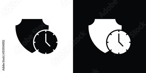 Long term icon in trendy stroke thin linear style.