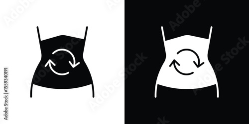 Metabolism icon in trendy stroke thin linear style.