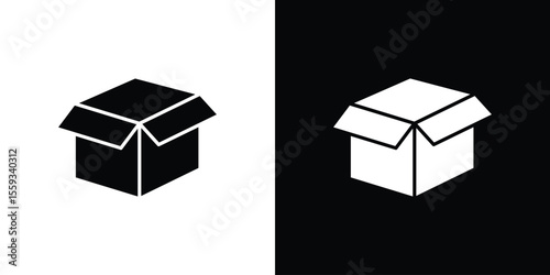 Open box icon vector, Symbol, logo illustrations