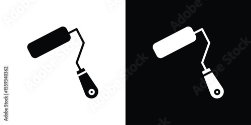 Paint roller icon vector, Symbol, logo illustrations