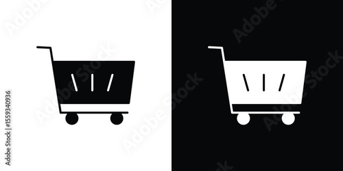 Shopping cart icon vector, Symbol, logo illustrations
