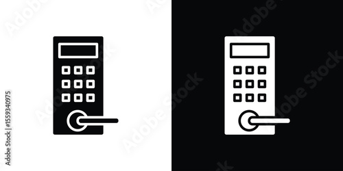 Smart lock icon vector, Symbol, logo illustrations