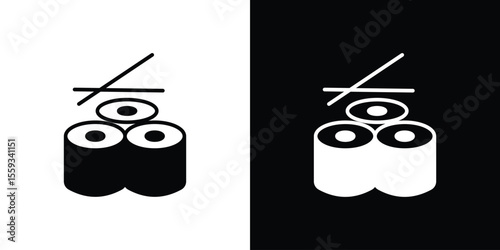 Sushi icon vector, Symbol, logo illustrations