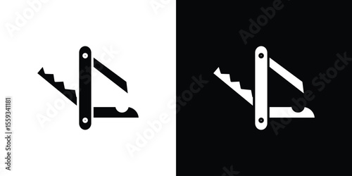 Swiss Knife icon vector, Symbol, logo illustrations