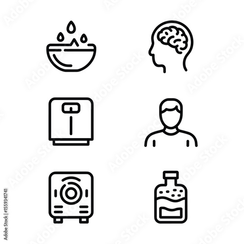 Wellness Icons Mind, Body, and Soul Balance