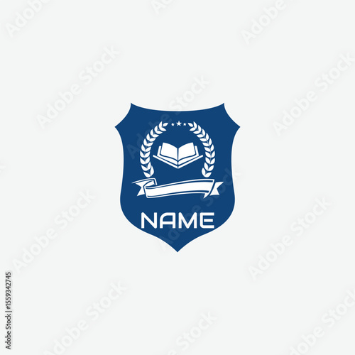 3814 educational logo school college university learning institute book academy organization