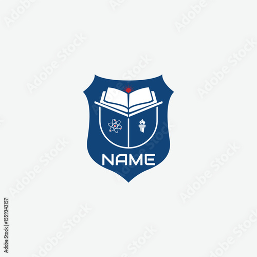 3834 educational logo school college university learning institute book academy organization [Converted]