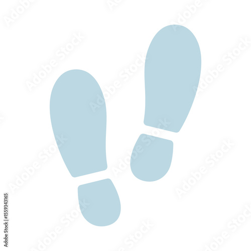 Shoe Prints Vector Icon.