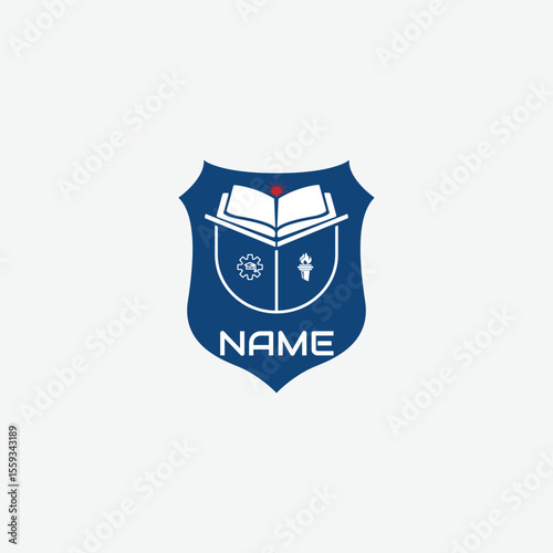 3835 educational logo school college university learning institute book academy organization [Converted]