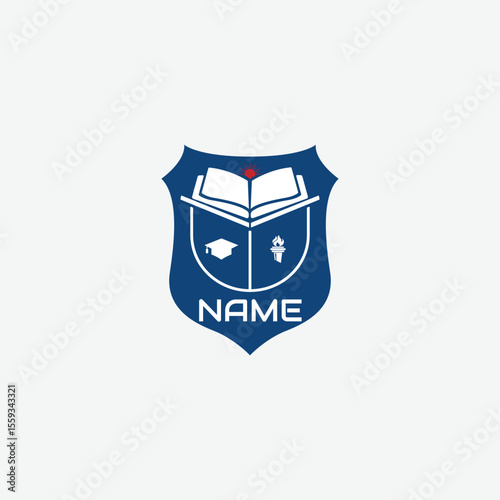 3841 educational logo school college university learning institute book academy organization [Converted]