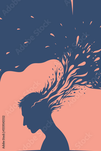 Chaos, Head, Confidence, Fight, Road, Growth, Tree, Thoughts, Communication, Success, Person, Man, Job, Business, Personality, Brain, Mind, Artwork, Vector