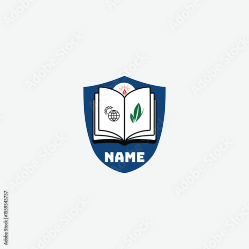 3857 educational logo school college university learning institute book academy organization