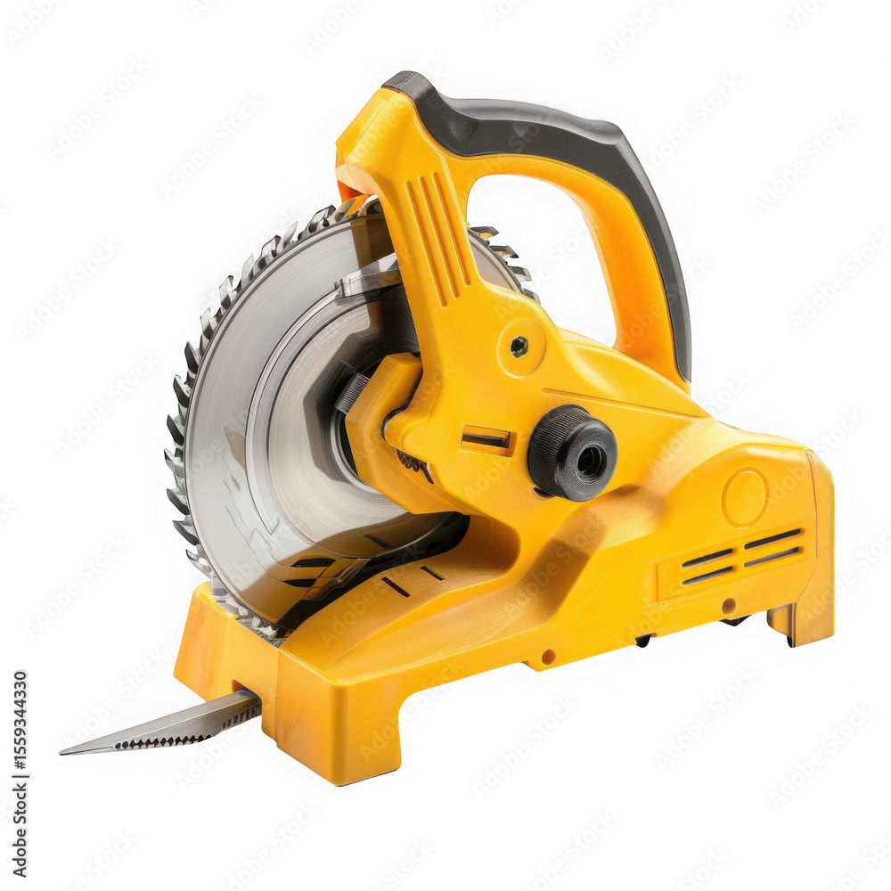 Fototapeta premium Metal cutting saw tool isolated on transparent background isolated