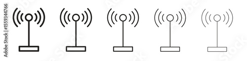 Antenna icon vector, Symbol, logo illustrations