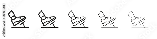 car pedal icon in trendy filled solid style in black and white colors