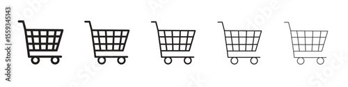 Cart icon vector, Symbol, logo illustrations