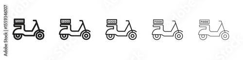Food delivery icon vector, Symbol, logo illustrations